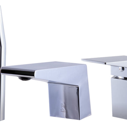 ALFI brand AB2464-PC Polished Chrome Deck Mounted 3 Hole Tub Filler & Shower Head Alfi Brand