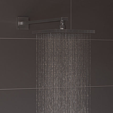 ALFI brand AB2830-BN Brushed Nickel 2 Way Thermostatic Square Shower Set Alfi Brand