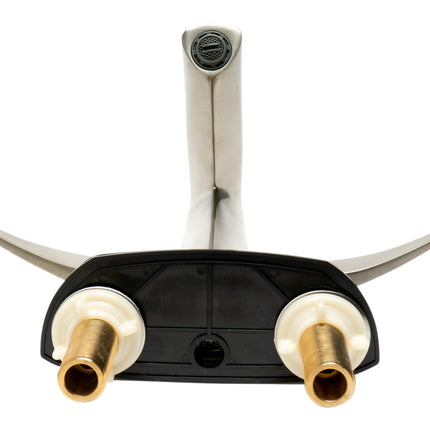 ALFI brand AB1003-BN Brushed Nickel Two-Handle 4'' Centerset Bathroom Faucet ALFI brand