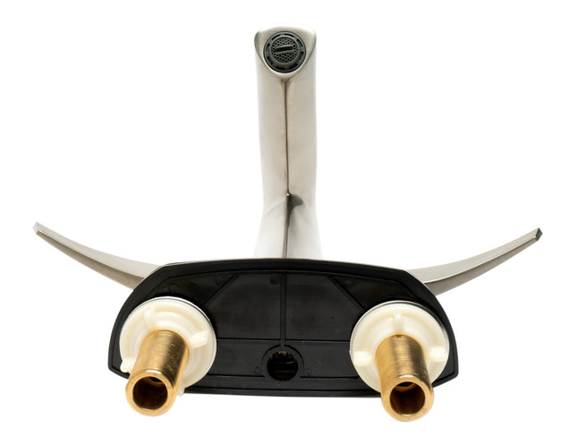ALFI brand AB1003-BN Brushed Nickel Two-Handle 4'' Centerset Bathroom Faucet ALFI brand