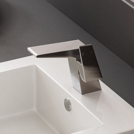 ALFI brand AB1470-BN Brushed Nickel Modern Single Hole Bathroom Faucet Alfi Brand
