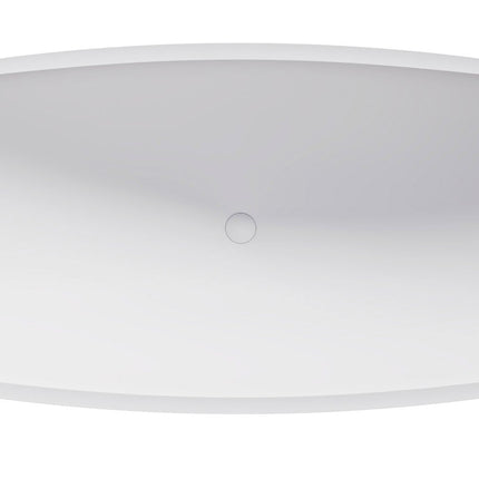 ALFI Brand HammockTub2-WM White Matte 71" Solid Surface Resin Suspended Wall Mounted Hammock Bathtub Alfi Brand