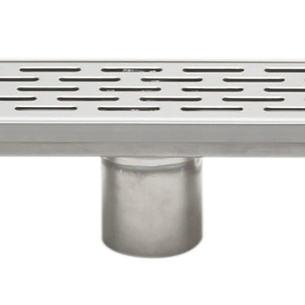 ALFI brand ABLD36C-BSS 36" Modern Stainless Steel Linear Shower Drain with Groove Holes Alfi Brand