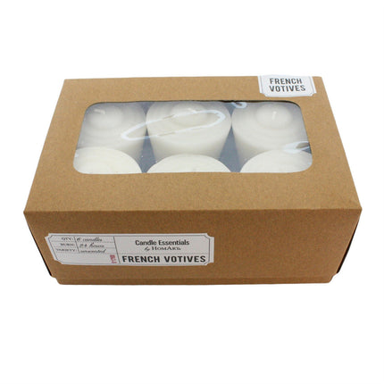 HomArt French Votive Candles- Box 6 - Ivory HomArt