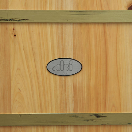 ALFI brand AB1136 61" Free Standing Cedar Wooden Bathtub with Chrome Tub Filler ALFI brand