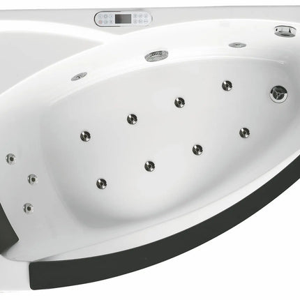 EAGO AM198ETL-R 5 ft Clear Rounded Right Corner Acrylic Whirlpool Bathtub