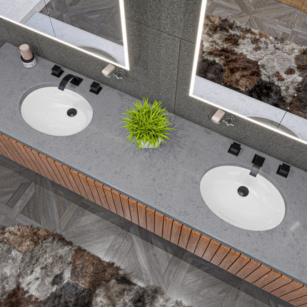 ALFI brand AB1326-BM Black Matte Widespread Modern Bathroom Faucet