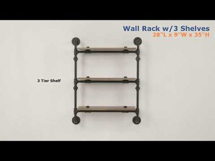 ACME AC00735 Brantley Wall Rack with 2 Shelves  5
