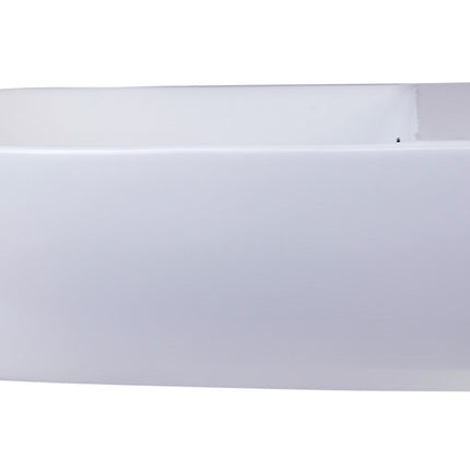ALFI brand AB112  28" White D-Bowl Porcelain Wall Mounted Bath Sink ALFI brand