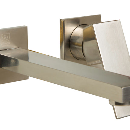 ALFI brand AB1468-BN Brushed Nickel Single Lever Wallmount Bathroom Faucet