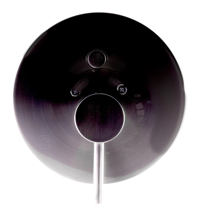 ALFI brand AB1701-BN Brushed Nickel Pressure Balanced Round Shower Mixer with Diverter Alfi Brand
