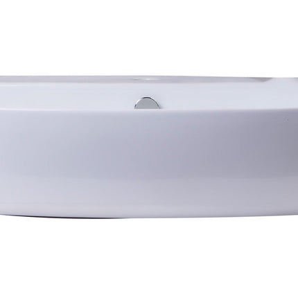 ALFI brand AB112  28" White D-Bowl Porcelain Wall Mounted Bath Sink ALFI brand