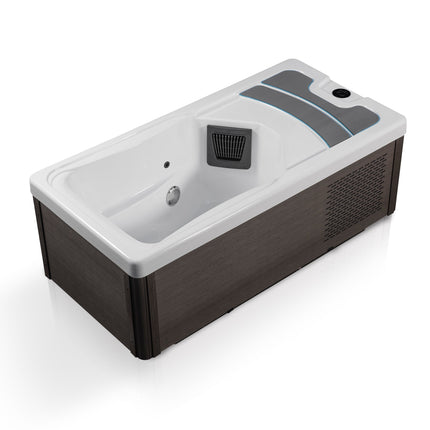 KPLUNGE All-in-One Cold Plunge and Hot Tub with Built-in Chiller, Lights, and WiFi in Blue KPLUNGE