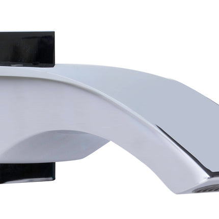 ALFI brand AB3301-PC Polished Chrome Curved Wallmounted Tub Filler Bathroom Spout Alfi Brand