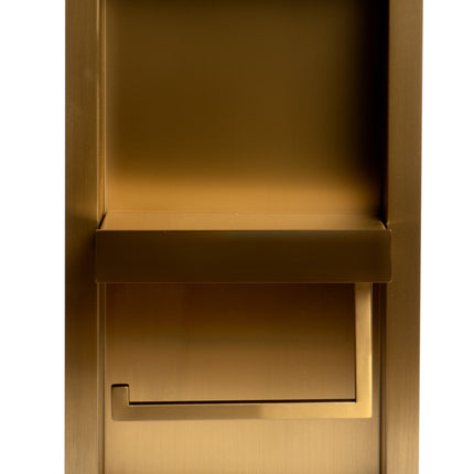 ALFI Brushed Gold PVD Stainless Steel Recessed Toilet Paper Holder Niche ABTPNP88-BG Alfi Brand