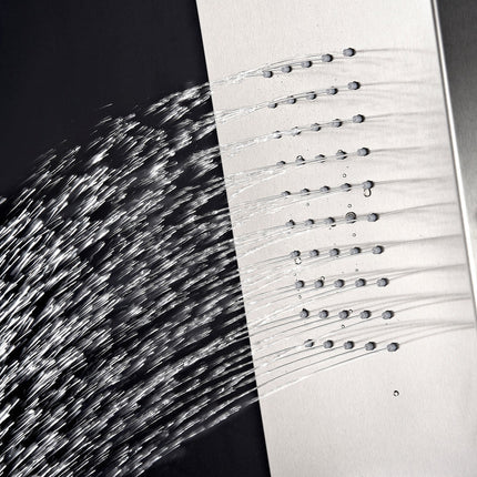 ANZZI Expanse 64 in. Full Body Shower Panel with Heavy Rain Shower and Spray Wand in Brushed Steel SP-AZ041 Anzzi