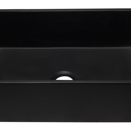 ALFI brand AB3020SB-BM 30 inch Black Reversible Single Fireclay Farmhouse Kitchen Sink Alfi Brand