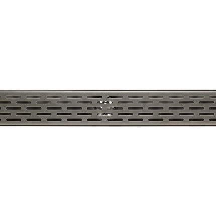 ALFI brand ABLD32C-BSS 32" Modern Stainless Steel Linear Shower Drain with Groove Holes Alfi Brand