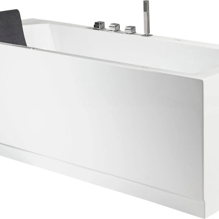 EAGO AM154ETL-R6 6 ft Acrylic White Rectangular Whirlpool Bathtub w Fixtures