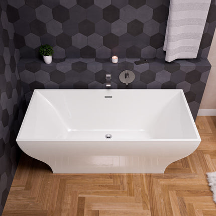 ALFI brand AB3301-BN Brushed Nickel Curved Wallmounted Tub Filler Bathroom Spout Alfi Brand
