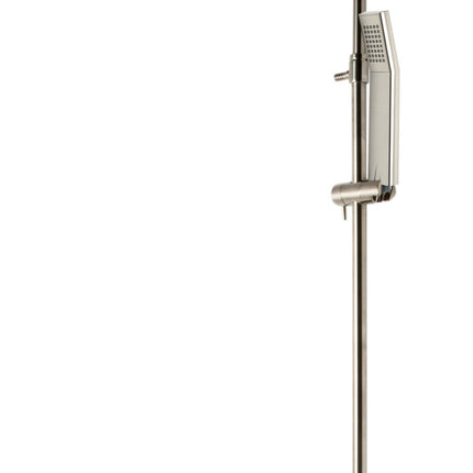 ALFI brand AB2867-BN Brushed Nickel Round Style Thermostatic Exposed Shower Set Alfi Brand