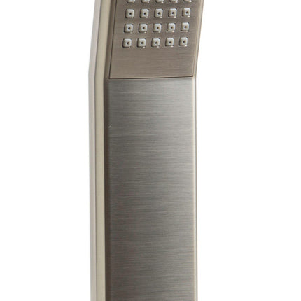 ALFI brand AB2322-BN Brushed Nickel Deck Mounted Tub Filler and Square Hand Held Shower Head Alfi Brand