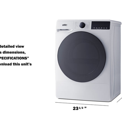 Summit 24" Wide 208-240V Vented Dryer - SLDV342