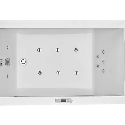 EAGO AM152ETL-5 5 ft Clear Rectangular Acrylic Whirlpool Bathtub