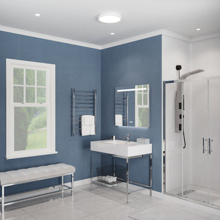 Twilight Series 100 CFM Ceiling Mount Bathroom Exhaust Fan with Brilliant LED Light, Humidity Sensor, Night Light Anzzi
