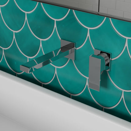 ALFI brand AB1468-PC Polished Chrome Single Lever Wallmount Bathroom Faucet Alfi Brand