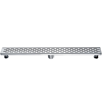ALFI brand ABLD32C-BSS 32" Modern Stainless Steel Linear Shower Drain with Groove Holes Alfi Brand
