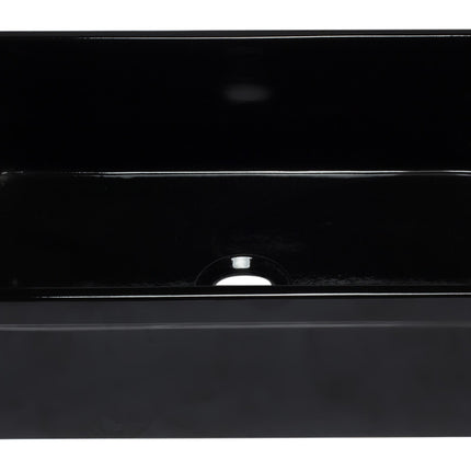 ALFI brand AB3020SB-BG 30 inch Black Reversible Single Fireclay Farmhouse Kitchen Sink Alfi Brand