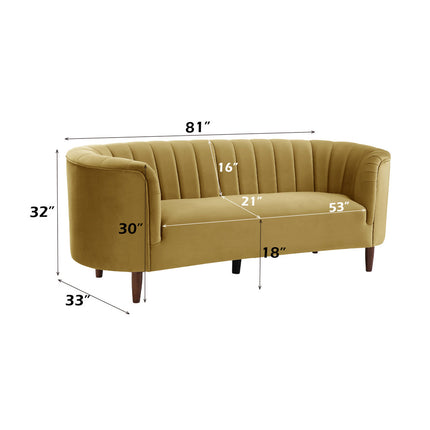 ACME LV00163 Millephri Yellow Sofa  7