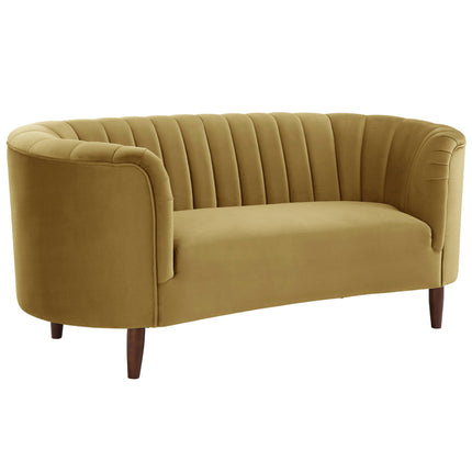 ACME LV00164 Millephri Yellow Loveseat  1