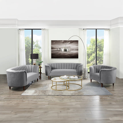 ACME LV00166 Millephri Gray Sofa  4