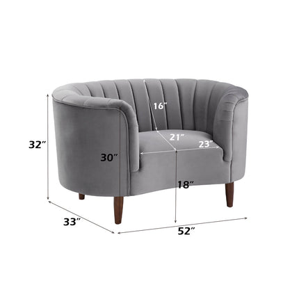 ACME LV00168 Millephri Gray Chair  8