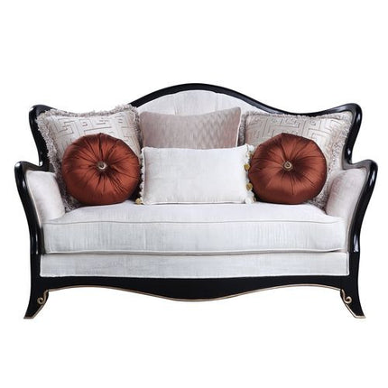 ACME LV00252 Nurmive Loveseat with 6 Pillows  1