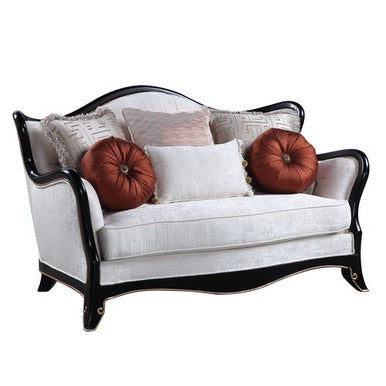 ACME LV00252 Nurmive Loveseat with 6 Pillows ACME Furniture