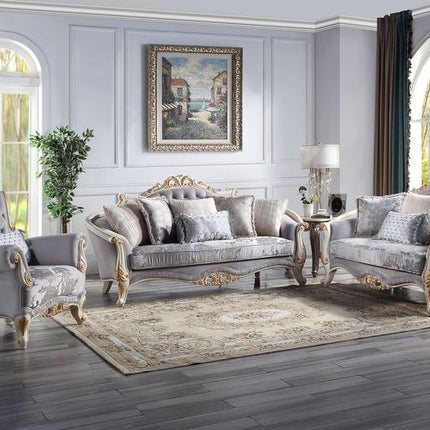 ACME LV00254 Galelvith Sofa with 6 Pillows  6