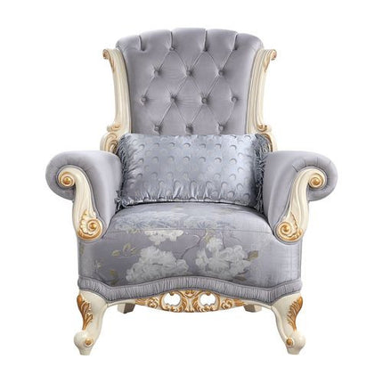 ACME LV00256 Galelvith Chair with 1 Pillow  1