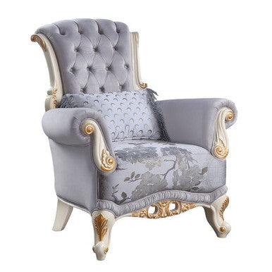 ACME LV00256 Galelvith Chair with 1 Pillow ACME Furniture