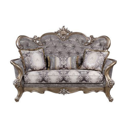 ACME LV00300 Elozzol Loveseat with 3 Pillows