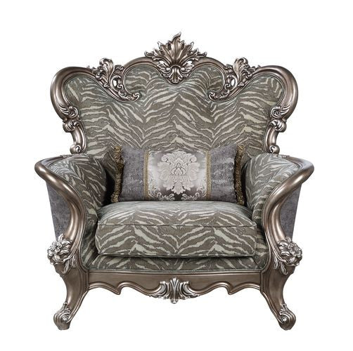 ACME LV00301 Elozzol Chair with 1 Pillow  1