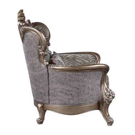 ACME LV00301 Elozzol Chair with 1 Pillow  2