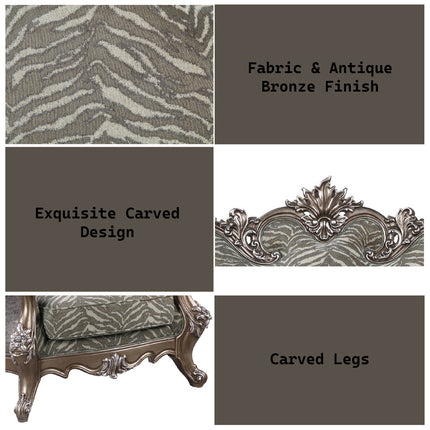ACME LV00301 Elozzol Chair with 1 Pillow  7
