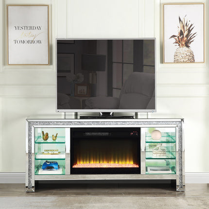 ACME LV00317 Noralie TV Stand with Fireplace