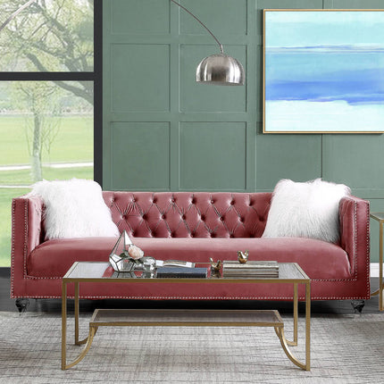 ACME LV00327 Heiberoii Pink Sofa