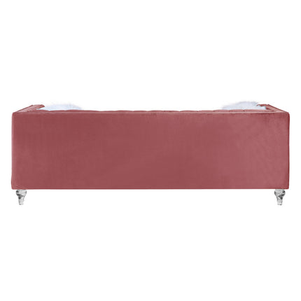 ACME LV00327 Heiberoii Pink Sofa  3