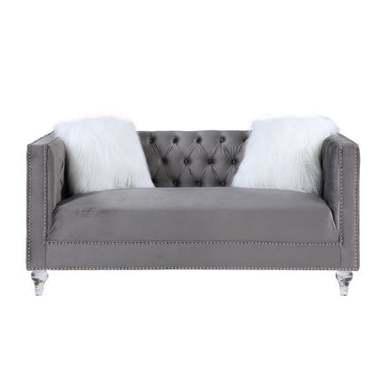 ACME LV00331 Heiberoii Gray Loveseat
