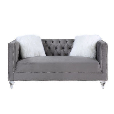 ACME LV00331 Heiberoii Gray Loveseat ACME Furniture